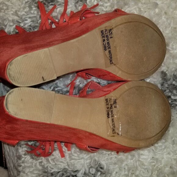 CHARLOTTE RUSSE WEDGE STYLE OPEN TOE WOMEN"S SANDAL - Picture 11 of 14